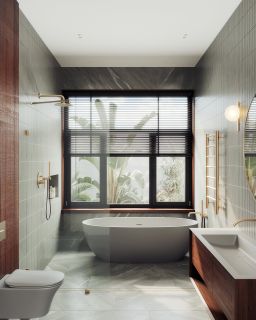 Душевая перегородка MaybahGlass MGD-259-2 79см бронза